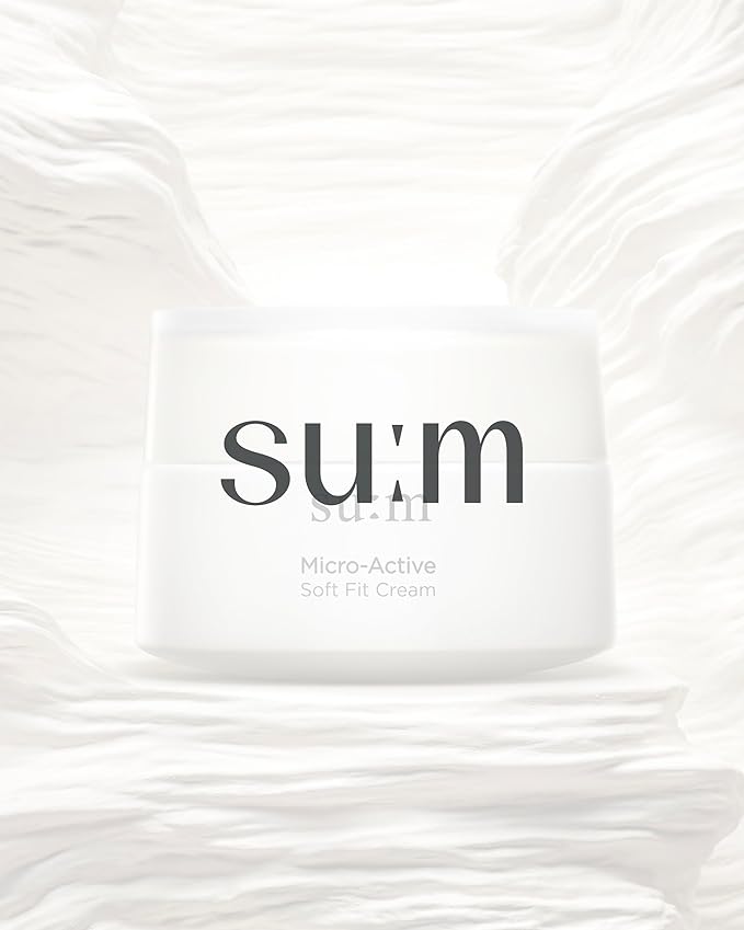 SU:M Micro-Active Soft Fit Cream (1.67 fl oz) - Deep Hydration for Elasticty, Sensitive Skin. Korean Skin Care. Peptides, Fermented Nutrients.
