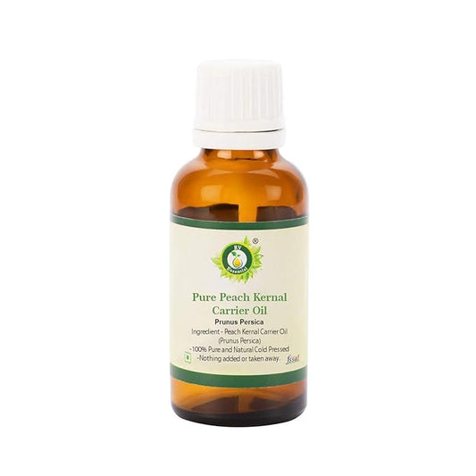 Peach Kernal Oil | Prunus Persica | Peach Kernel Oil | for Skin | for Hair | for Body | for Diffuser | 100% Pure Natural | Cold Pressed | 10ml | 0.338oz by R V Essential