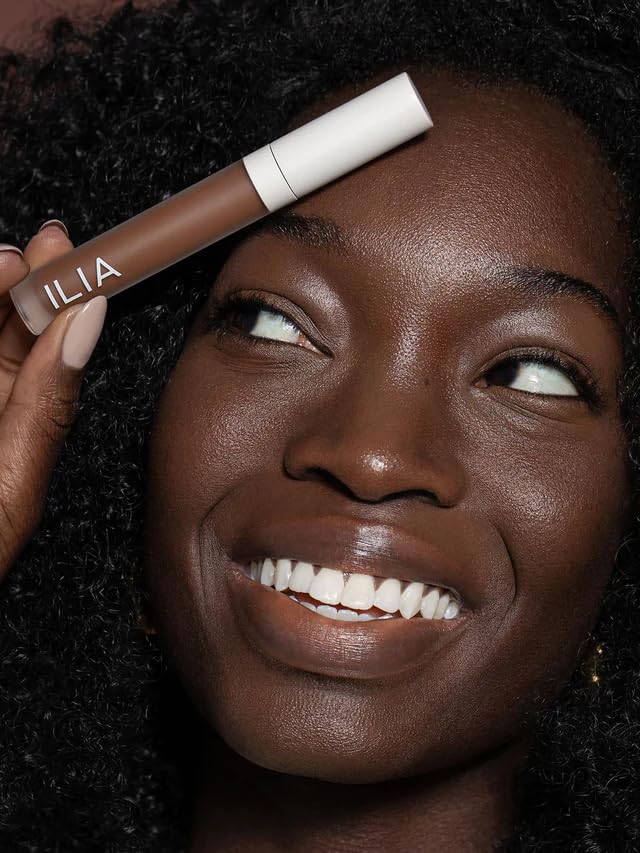 ILIA - True Skin Serum Concealer | Non-Comedogenic, Cruelty-Free, Vegan, Safe For Sensitive Skin, Reduces Appearance of Dark Circles + Blemishes (Licorice SC10, 0.16 oz | 5 ml)