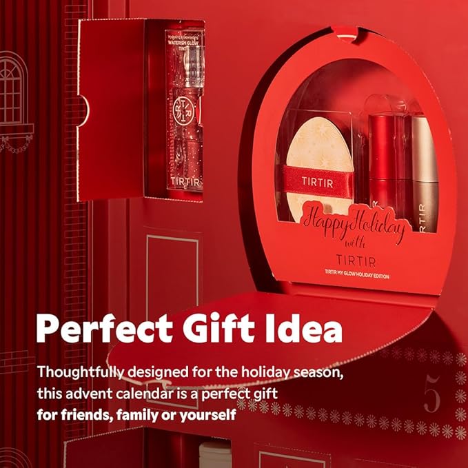 TIRTIR Advent Calendar 2024 | 16 Days of Holiday Gift Set for Women, Skincare and Makeup Set, Stocking Stuffers, Skincare & Cosmetic Christmas Gift for Her, 2024 Limited Edition