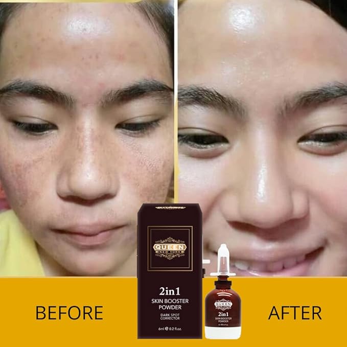 QUEEN 2in1 Booster Power: Radiance Brightening Elixir, elevate your routine for brighter, healthier skin and boosting ritual. Add instant Glow to any skincare routine.