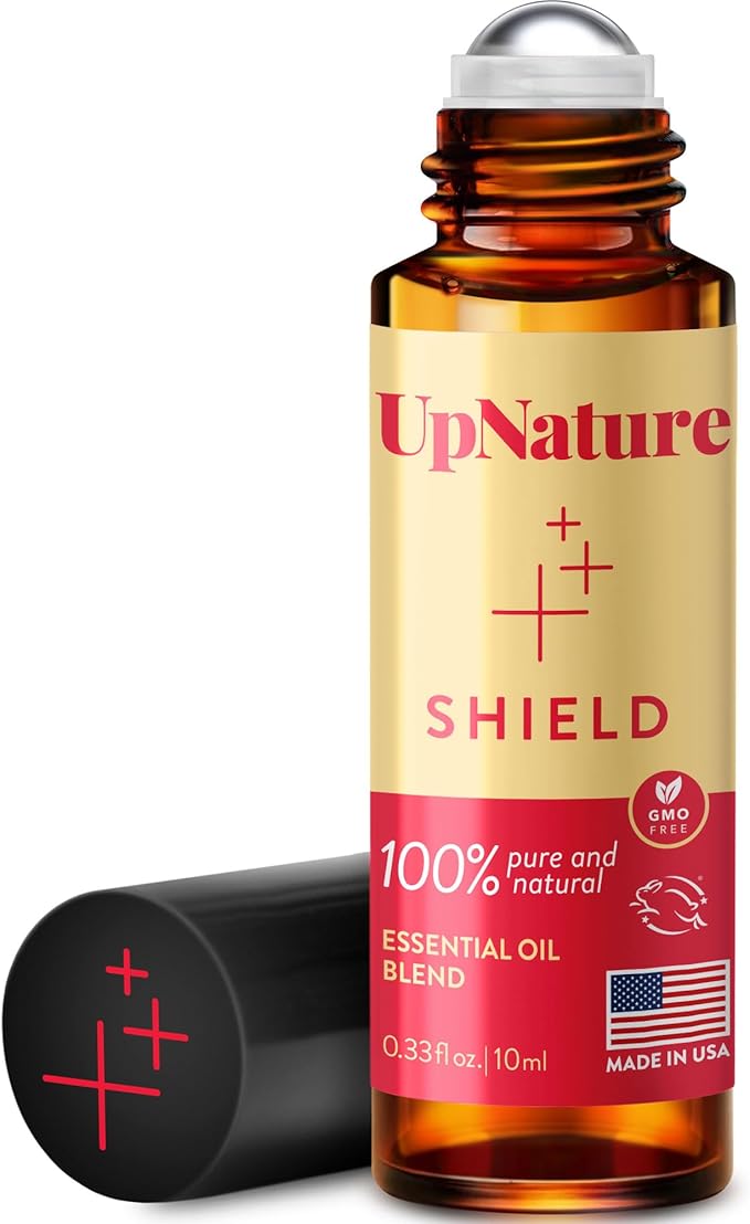 UpNature Shield Essential Oil Roll On - Well Being Blend with Clove Cinnamon Oil