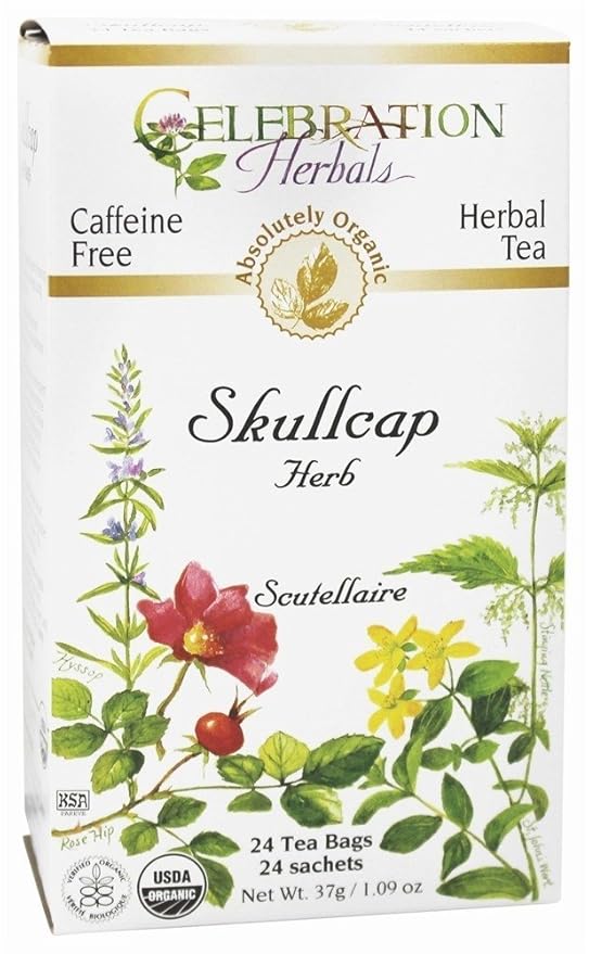 Celebration Herbals - Organic Skullcap Herb Herbal Tea - 24 Tea Bags