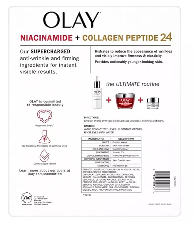 Olay Ultimate Niacinamide + Hyaluronic + Peptide Eye Cream (0.5 fl. oz., 2 pk.)