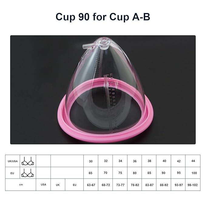 Elitzia Accessories Cup 70 80 90 105 120 One Pair Breast Enlargement Vacuum Pump Cups Shape Breast Lifting Machine Digital Breast Beauty Salon Spa Equipment Professional Beauty Instrument