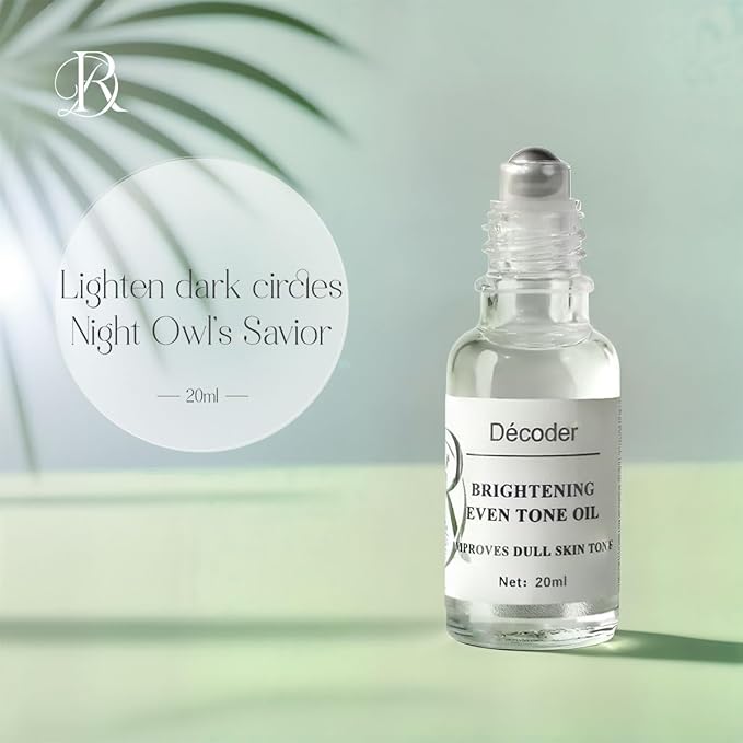 Decoder Eye Serum Oil for Dark Circles and Dullness - Nourishing Eye Skin Care Essence with Jojoba Oil, Squalane, Shea Butter, Turkish Rose Extract