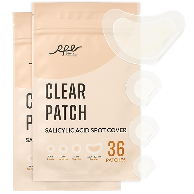 Hydrocolloid Pimple Patches with Salicylic Acid for Face, Acne Pimple Patch Invisible Spot Cover Treatment for Zits, Blemishes, and Pimples – Absorbing Zit Patch for Clear Skin (72 Count）
