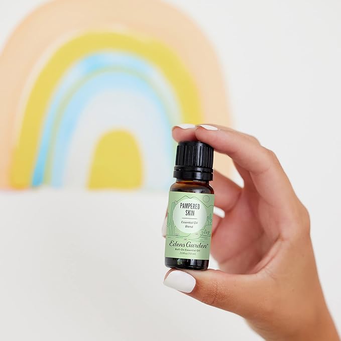 Edens Garden Pampered Skin Essential Oil Blend- 100% Pure Premium Grade, Undiluted, Natural, Therapeutic, Aromatherapy, The Best for Diffusing, Skin, Face, Kid Safe 10 ml (.33 fl oz)