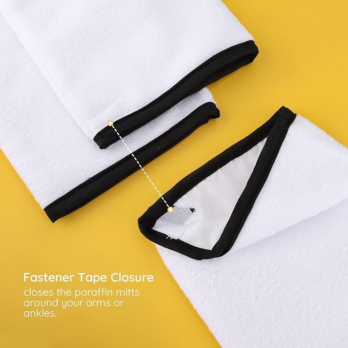 Paraffin Wax Gloves & Booties, Segbeauty Paraffin Heated SPA Mittens Foot Liners, Gloves & Socks for Hot Wax Hand thera-py Thermal treat-ment Home DIY SPA Wax Warmer Paraffin Wax Machine White