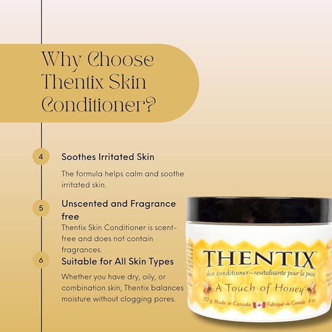 Skin Conditioner, 8oz - Non-Greasy, Unscented Moisturizer for Sensitive Skin, Nourishes Face, Body & Hands