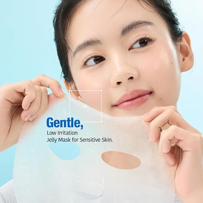 GOODAL Heartleaf Hyaluron Soothing Jelly Mask – Korean Face Sheet Mask with Houttuynia Cordata Extract for Moisturizing and Refreshing, Hydration Boosting Skincare [1EA]