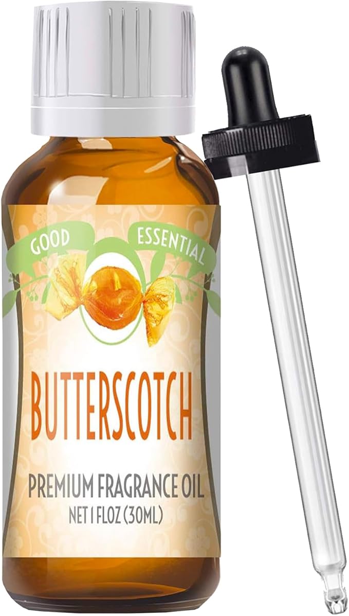 Good Essential Professional Butterscotch Fragrance Oil 30ml (1 fl oz), Halloween Diffuser, Soaps, Lotions, Candle & Perfume Making - Butterscotch Scent