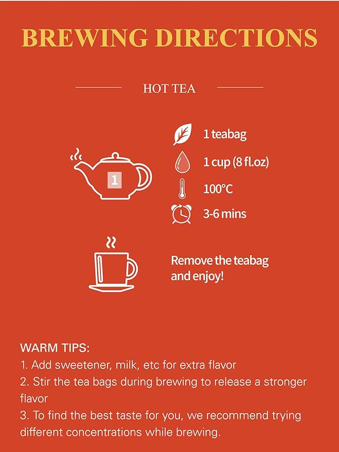 GLDNT Organic Rosehips Tea Bags, Organic Rose Hips, Fruity Flavor and Aroma, Caffeine Free, 100 Count