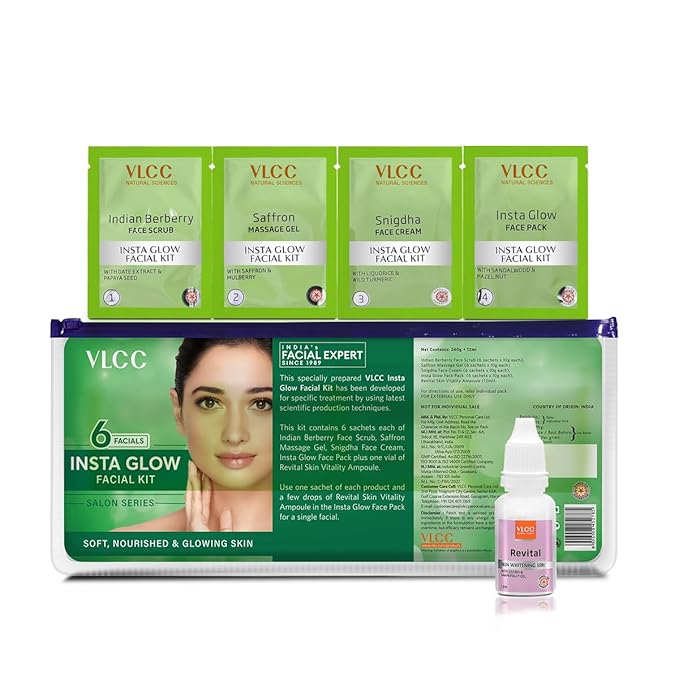 VLCC Salon Series Instaglow Facial Kit (6 Facials)(240gm+12ml)