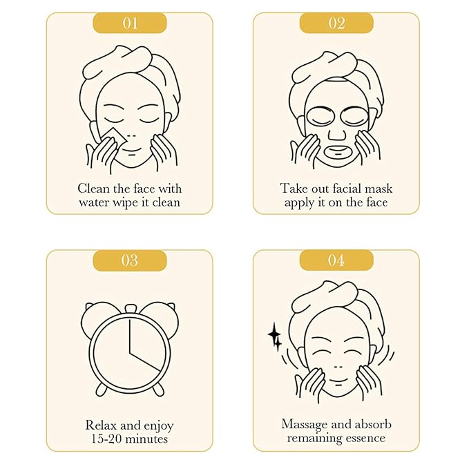 BIOAQUA Facial Mask Firming Deeply Nourish Moisturizing 98% Natural Extract Hydrating Face Mask 5PCS Set (Snail Extract (Anti-Wrinkle))