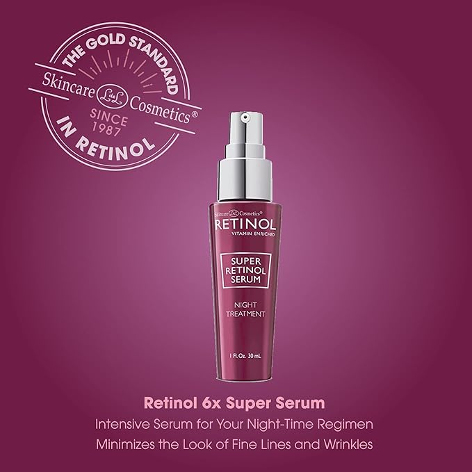 Retinol 6X Super Retinol Serum – Unique, Intensive Formula Accelerates Skin Renewal While You Sleep – Targets Fine Lines, Wrinkles, Dark Spots, Pores & Blemishes to Restore Beautiful, Glowing Skin