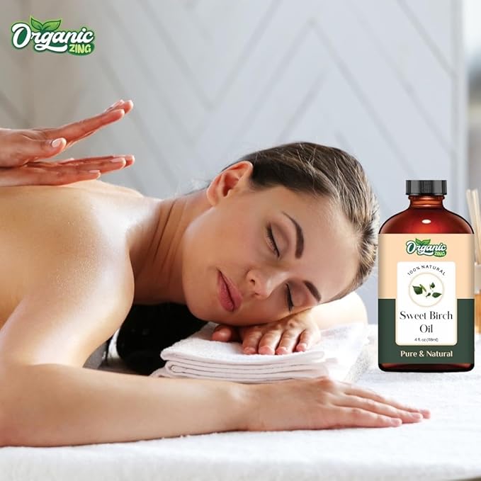Sweet Birch (Betula Lenta) Oil | Pure & Natural Essential Oil for Aroma, Diffusers, Skincare & Massage - 118ml/3.99fl oz
