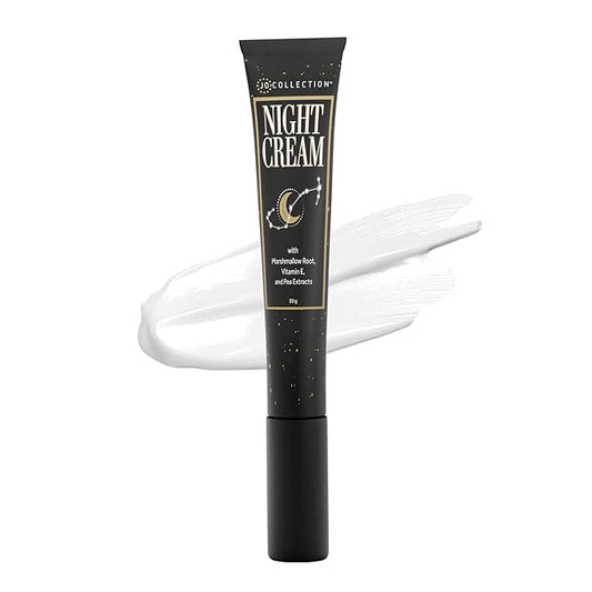 Night Cream with Marshmallow Root, Vitamin E, Pea Extracts and Jojoba esters | Moisturizes, Nourishes, Hydrates, Balances, Protects and Repairs | 50g