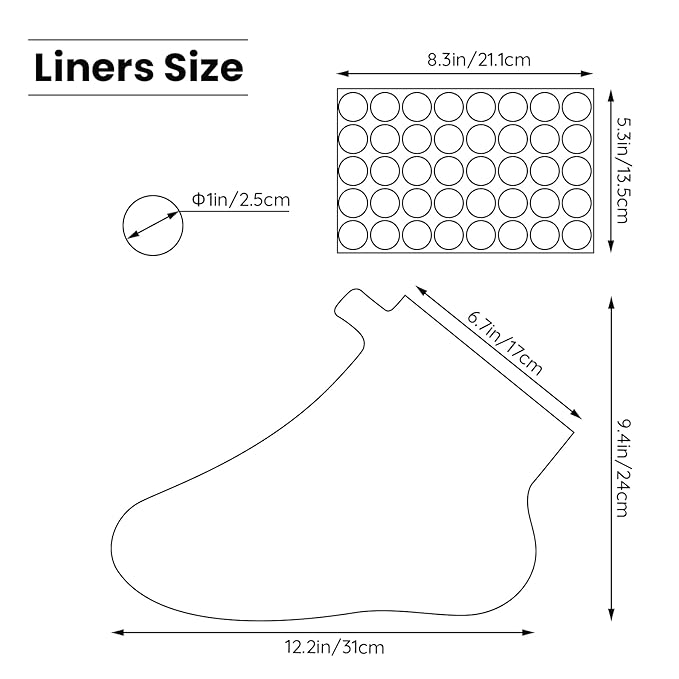 Segbeauty Paraffin Bath Liners for Foot, 400 Counts Plastic Foot Covers, Booties for Feet Thermal Foot Liners, Foot Bags with 400 Snug Closure Stickers for Wax treat-ment Paraffin Wax Machine