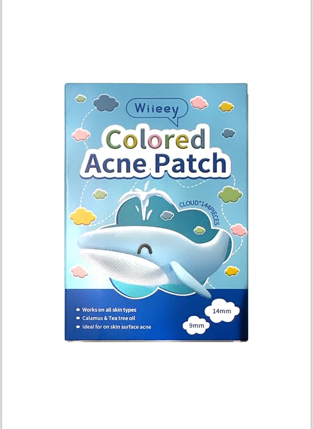 Wiieey colored Acne Patch, pimple patches, cloud shaped 144 pieces