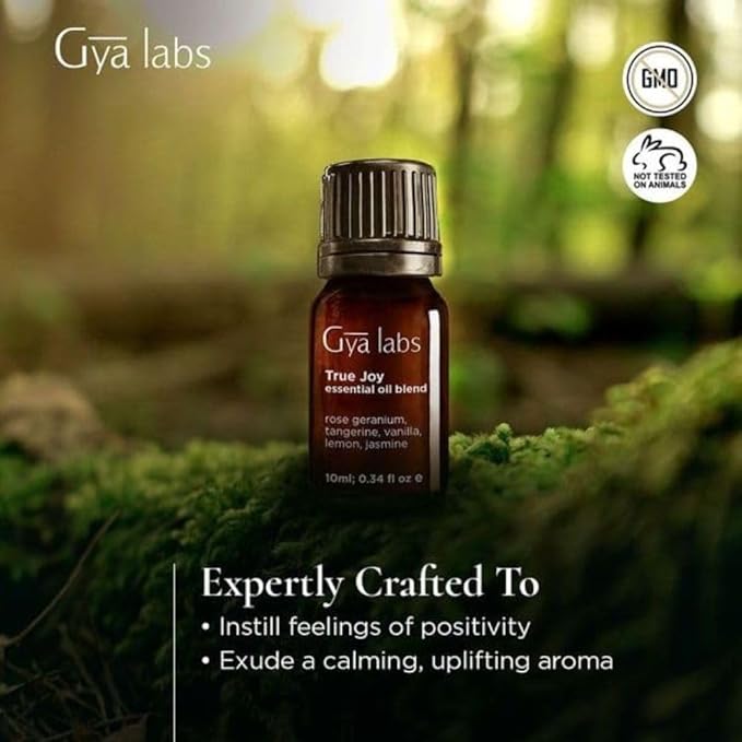 Gya Labs Joy Essential Oil Blend - 100% Pure Natural Undiluted True Joy Essential Oil - Calming & Uplifting (0.34 Fl Oz)