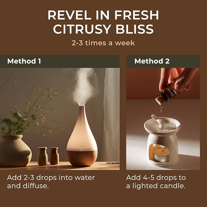 Gya Labs Yuzu Essential Oil for Diffuser - 0.34 Fl Oz - 100% Pure Natural Yuzu Oil for Skin, Hair, Aromatherapy, Candles Making & Bath Bombs Perfumes