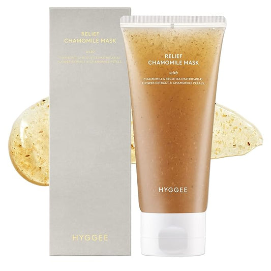 Relief Chamomile Mask - Wash off Petal Mask with BHA & Chamomile Extract - Soothing & Gentle Exfoliation Treatment - Skin Relaxing & Hydrating Skincare, 3.21 fl.oz.