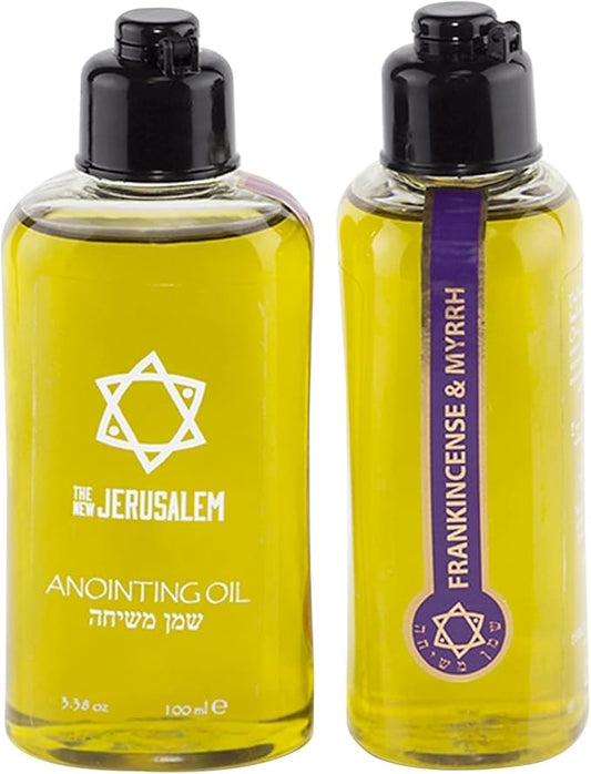Frankincense and Myrrh Anointing Oil from Spring Nahal, Holy Spiritual Oils, 3.4 Fl Oz