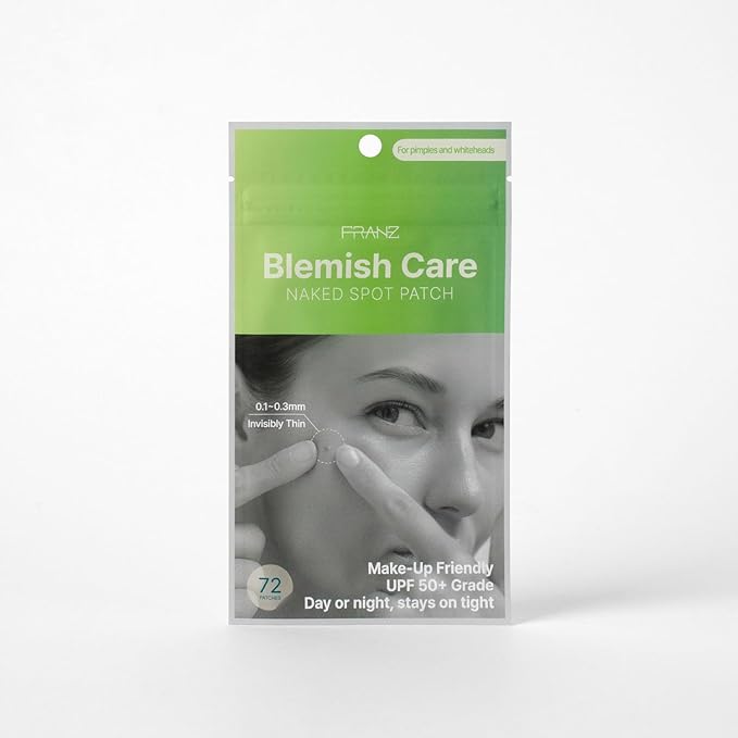 FRANZ - Hydrocolloid Spot Cover for Face, Zit, Blemish - Fast Acting Acne Pimple Patches Extra Adhesion, All Skin Types - Infused with Tea Tree Oil, Calendula Oil