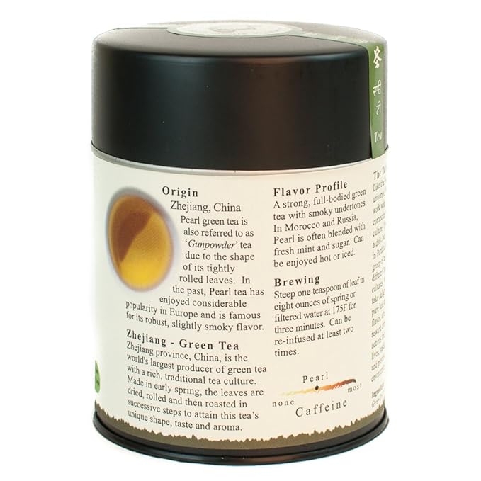 The Tao of Tea, Pearl Green Tea, Loose Leaf, 4.0 Ounce Tin