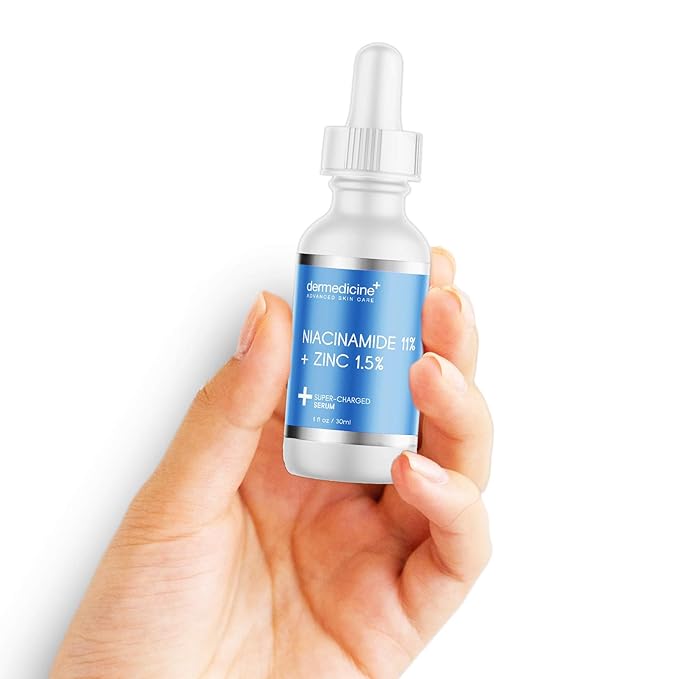 Niacinamide 11% + Zinc 1.5% Super Charged Serum | May Help Improve The Appearance of Pores, Skin Texture, Fine Lines & Dark Spots for a More Clear & Radiant Complexion | 1 fl oz / 30 ml