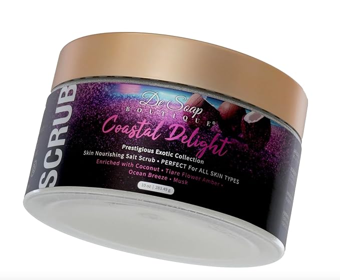De Soap Boutique Women's Coastal Delight Skin Nourishing Body Salt Scrub