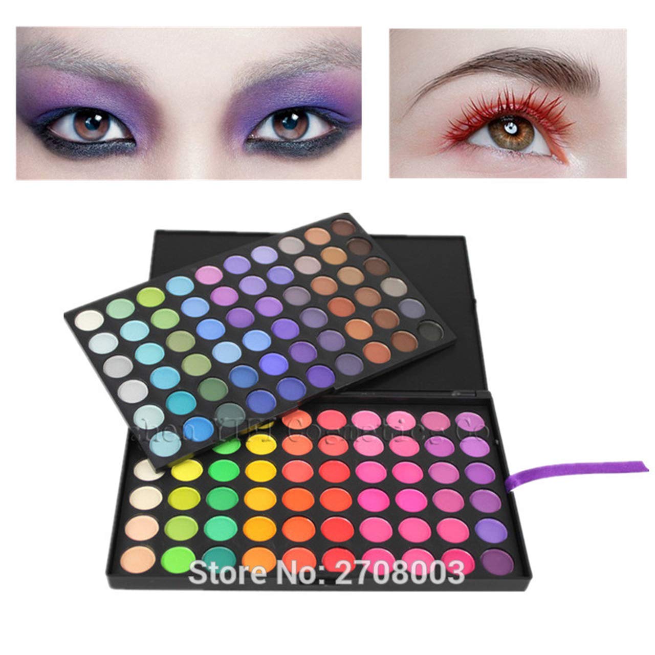 Pro 120 Colors Shimmer and Matte Eyeshadow Makeup Palette Cosmetic Contouring Kit #1 - Ideal for Professional and Daily Use