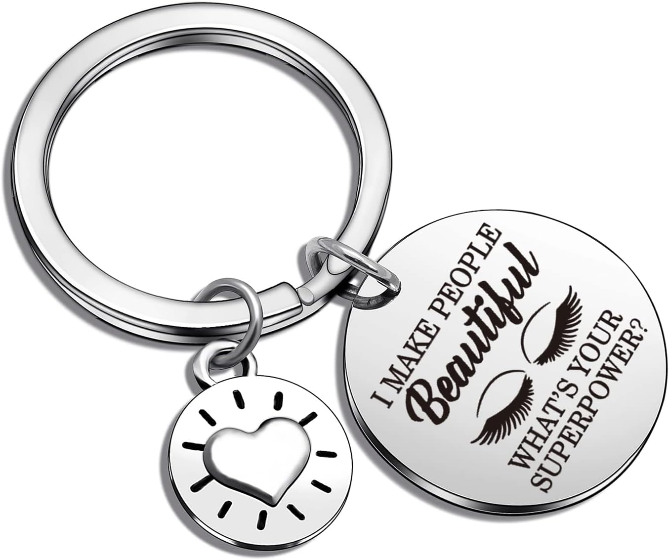 Beauty Salon Jewelry Lash Girl Gift Make Up Artist Gift Lash Girl Keychain Beautician Keychain Eye Lash Artist Gift Eyelash Keychain Beautician Appreciation Gift