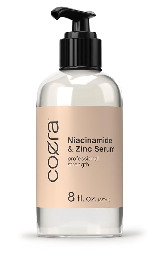 Coera Niacinamide Serum with Zinc | 8 fl oz | Moisturizer for Face and Skin | with Hyaluronic Acid | Professional Strength Formula | Free of Parabens, SLS & Fragrances