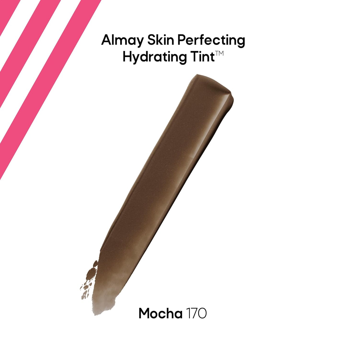 Almay Hydrating Liquid Foundation Tint, Lightweight with Light Coverage, Naturally Dewy Finish, Hypoallergenic, Dermatologist TestedFragrance Free, 170 Mocha, 0.94 fl oz.