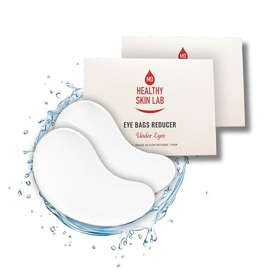 Reusable Under Eye Patches, Reduce Dark Circles, Puffy Eyes, Undereye Bags & Wrinkles - Medical-Grade Silicon Patches Reusable For Up To 3 Weeks