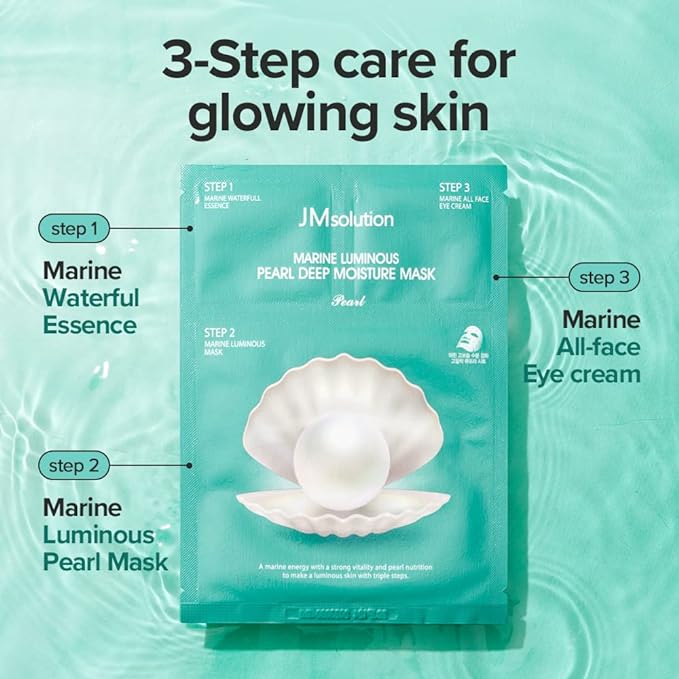 JMsolution Face Mask Bundle - S.O.S Ringer Mask- Marine Luminous Pearl Deep Moisture Mask