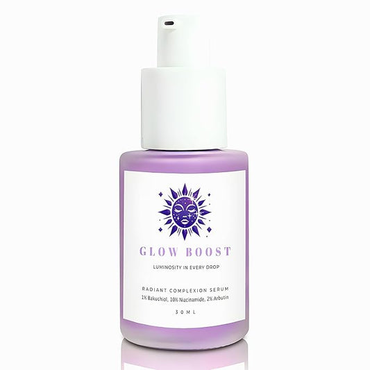 SC Sapphire's Glow Boost Bakuchiol Serum | Bakuchiol Retinol Alternative | 10% Niacinamide | 4% TXA, Peptides | Plant-based Facial Serums for Aging Skin, Puffiness, Wrinkles, & Fine Lines