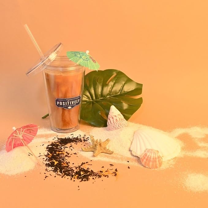 Organic Positively Tea Company, Passion Fruit Black Tea Bags, 100 Count, Eco-Friendly Tea Bags, Non-GMO