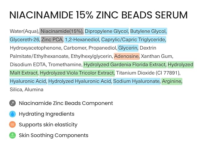 FRANKLY Niacinamide 15% & Zinc Beads Serum Jumbo: Acne & Dark Spots Care, Oil Control, Even Skin Texture & Glow | Vegan & Cruelty-Free | Non-Comedogenic All skin types Korean Skincare | 2.02 fl.oz