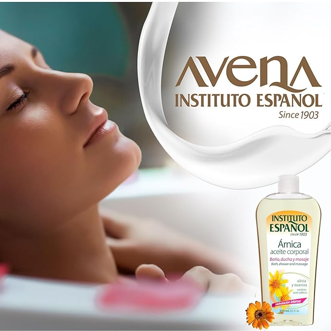 Instituto Español Arnica Oil, Body Oil, Fresh Fragrance, 8.5 Fl Oz, Bottle.