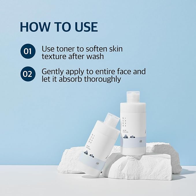 ROUND LAB 1025 Dokdo Lotion 6.76 Fl Oz, Intense Long-Lasting Hydration with Triple Hyaluronic Acid, Fluid Texture for Skin Barrier Protection, Face Moisturizer for Deep Moisture, Korean Skin Care