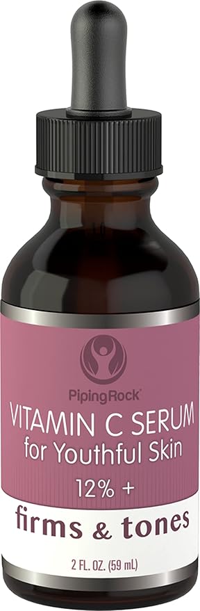 Piping Rock Vitamin C Face Serum | 2 fl oz | Firming and Toning for Skin | Paraben and SLS Free