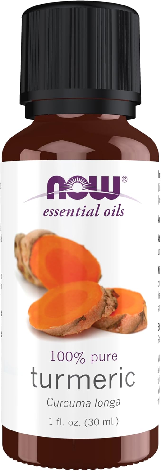 NOW Foods Essential Oils, Tumeric Essential Oil, Soothing, Uplifting, Balancing, 100% Pure, Child-Resistant Cap, 1-Ounce