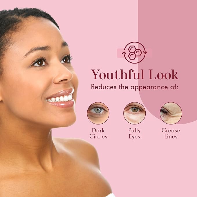 Retinol Eye Cream with Collagen - Anti-Aging, Hydrating & Reduces Puffiness & Wrinkles - Dermatologist Tested, Cruelty-Free Korean Skin Care for All Skin Types - 1.01 Fl. Oz