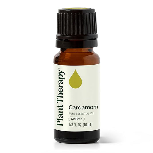Plant Therapy Cardamom Essential Oil 10 mL (1/3 oz) 100% Pure, Undiluted, Therapeutic Grade