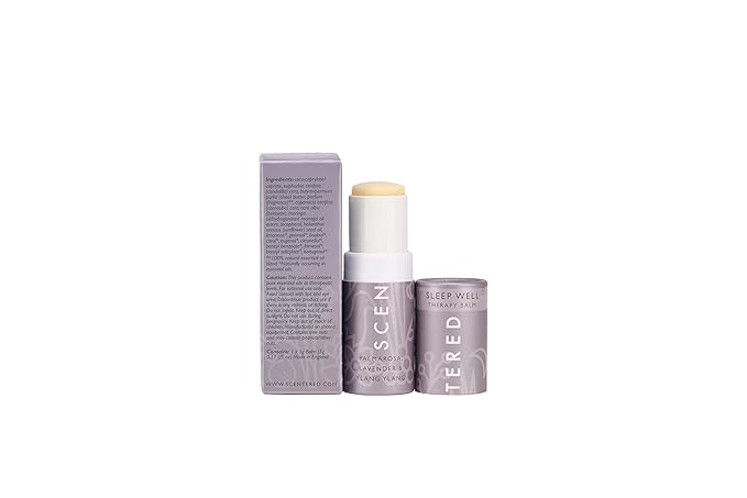 Scentered Aromatherapy Balm Stick Duo for Sleep & Focus - All Natural Sleep Balm with Lavender & Focus Aid with Rosemary - Essential Oil for Relaxation & Concentration - Mother's Day Gift Ideas