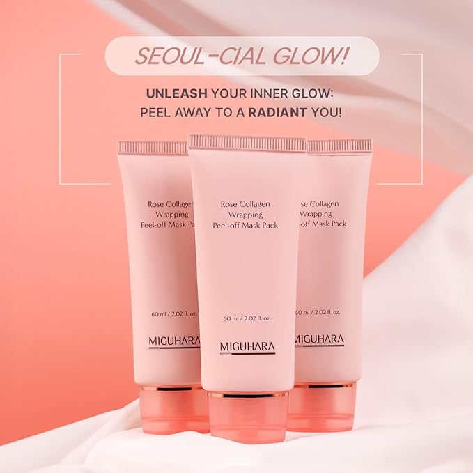 Rose Collagen Wrapping Peel-off Mask Pack | Korean Skincare Mask Pack (60ml/2.02 fl.oz.)
