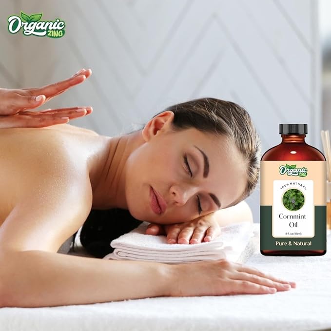 Cornmint (Mentha arvensis) Oil | Pure & Natural Essential Oil for Massage, Aroma & Diffusers - 118ml/3.99fl oz